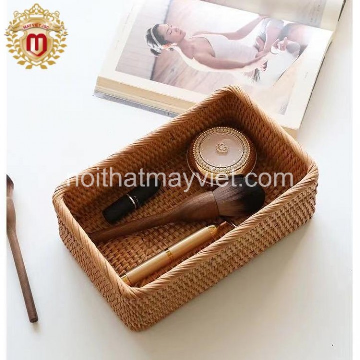 Khay Đựng Đồ Mây Tre KDMT0036